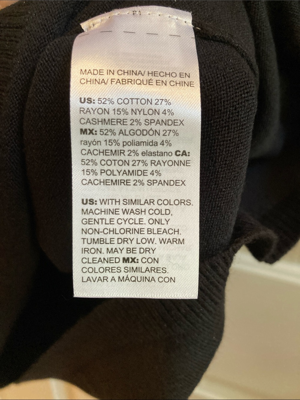 NWT Chico's Black Sleeveless Turtleneck Tank - Picture 5 of 5